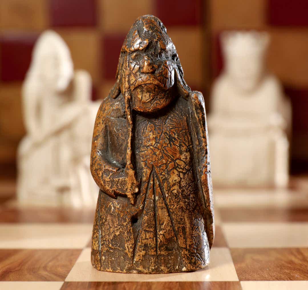 medieval chess piece auctioned at Sotheby's