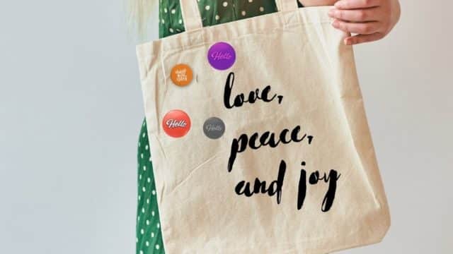 Button Badges And Tote Bags To Make The Planet Happier